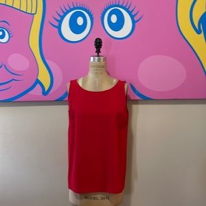 Moschino Red Sleeveless Blouse Cruise Me Baby